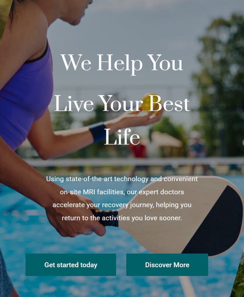 woman playing paddle tennis. We help you live your best life. Visit our services.